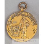 1956 F.A. Cup Final referee's medal, silver-gilt, Birmingham,1955-56, by Fattorini & Sons Ltd.,