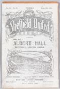F.A. Cup semi-final programme Manchester City v Manchester United played at Sheffield United's