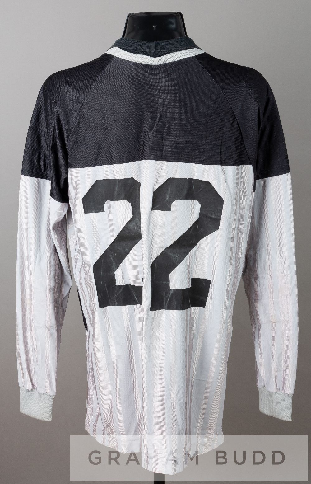 Grey and black New Zealand no.22 goalkeeper's substitute's jersey, circa early 1990s, by Pony, - Image 2 of 2