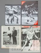 A collection of player autographs from Charlton Athletic teams dating from the 1960s onwards,