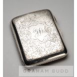 Silver cigarette case presented to Arsenal's Ted Drake to commemorate the victory over Sheffield