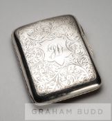 Silver cigarette case presented to Arsenal's Ted Drake to commemorate the victory over Sheffield