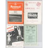 Collection of  21 Arsenal programmes dating from 1950 onwards, comprising: at Hendon for the Will