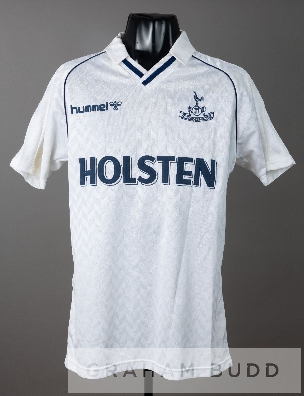 White Tottenham Hotspur no.13 substitute's jersey, circa 1988-89, by Hummel, short-sleeved with - Image 2 of 2