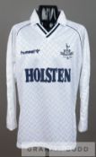 Steve Hodge white Tottenham Hotspur 1987 F.A. Cup Final no.4 jersey,  by Hummel, long-sleeved unworn