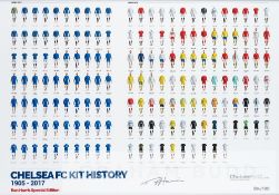 Ron Harris signed pictorial Ron Harris Special Edition Chelsea FC Kit History, limited edition 4