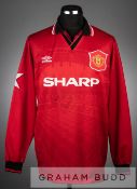 Ryan Giggs signed red and white Manchester United no.11 jersey v IFK Goteborg in the UEFA
