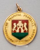 Northampton Hospital Football Competition winner's medal awarded to Newcastle United's Frank Watt in