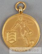 1976 F.A. Challenge Vase runners-up medal, 9ct. gold, Birmingham,1975-76, by Fattorini & Sons,