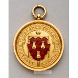 Northumberland Football Association Senior Cup winner's medal awarded to Newcastle United's Frank