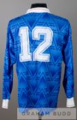 Warren Aspinall blue Portsmouth F.A. Cup Semi-final 1992 no.12 jersey v Liverpool, by Influence,