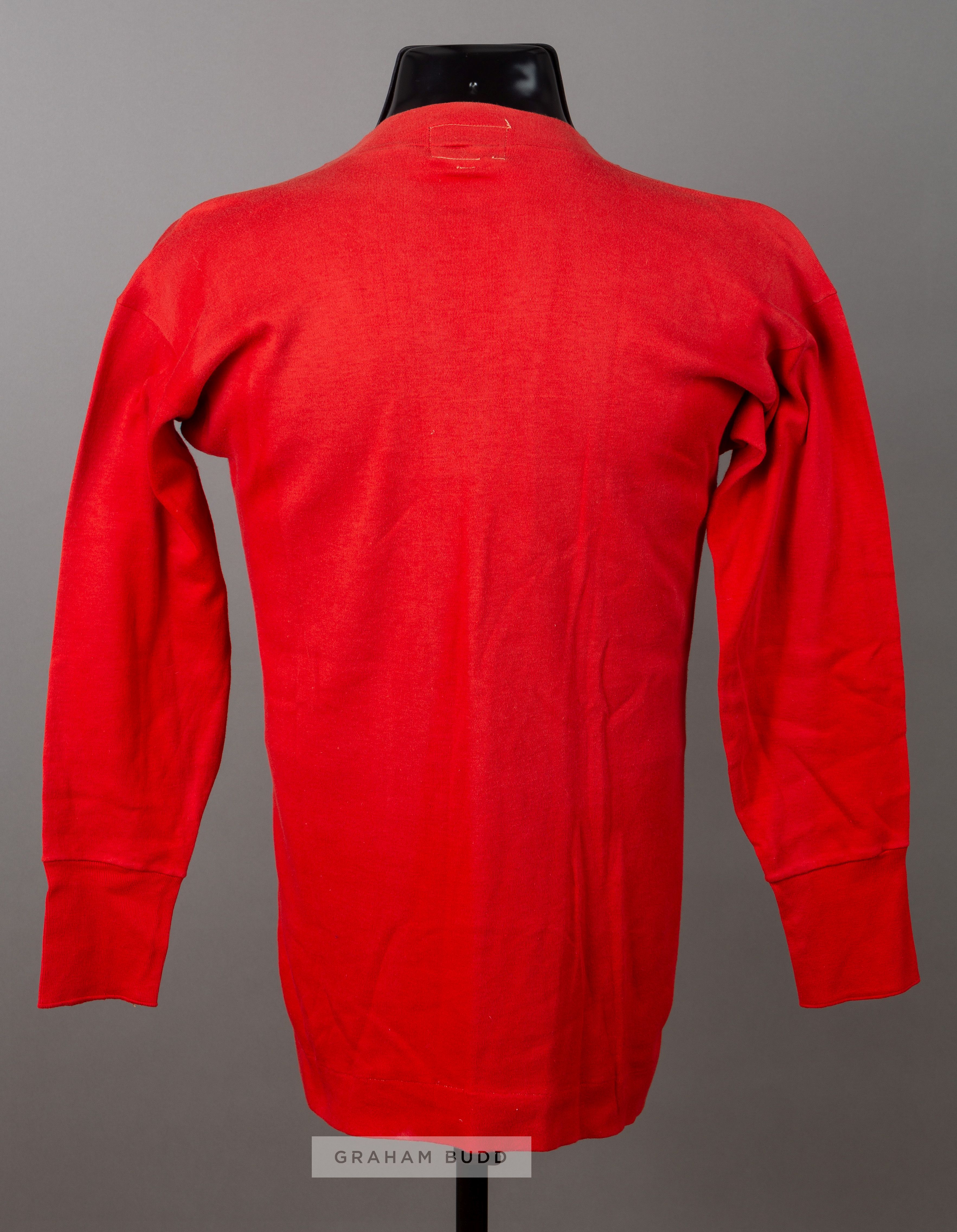 Alf Baker's match-worn red Arsenal jersey from the 1927 F.A. Cup Final v Cardiff City, by Bukta, - Image 2 of 2