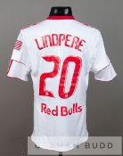 Joel Lindpere New York Red Bulls no.20 home jersey v Tottenham Hotspur in the New York Football