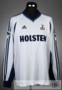 Gus Poyet white Tottenham Hotspur No.14 home jersey season 2001-02, long-sleeved with  THE F.A.