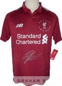 Jurgen Klopp signed Liverpool FC 2018-19 six times European Champions special edition shirt,