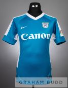Dani Cancela blue and white Kitchee FC no.3 jersey v Arsenal, at Hong Kong Stadium, 29th July