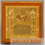 Football League Division Two Championship medal plaque awarded to a Bolton Wanderers player in