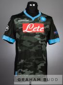 Goran Pandev camouflage patterned Napoli no.19 jersey v Arsenal in the UEFA Champions League Group