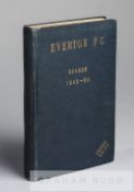 Everton FC bound volume of football programmes from season 1949-50, comprising 21 first team