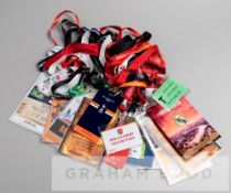 Miscellaneous and Arsenal FC match media/special guest accreditation including v Tottenham