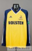 Ben Thatcher yellow and navy Tottenham Hotspur Worthington Cup Final no.18 jersey v Blackburn at