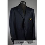 Eddie Kelly Arsenal FC club blazer by Charlie Allen, single breasted navy embroidered with club