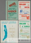 A group of 13 programmes from the Football Association Tour of South Africa in 1956, comprising 4