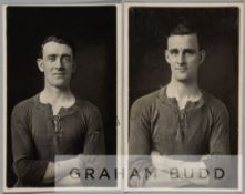 Edwin Rees and Bertram Harold Knight signed Charlton Athletic player portrait postcards, each