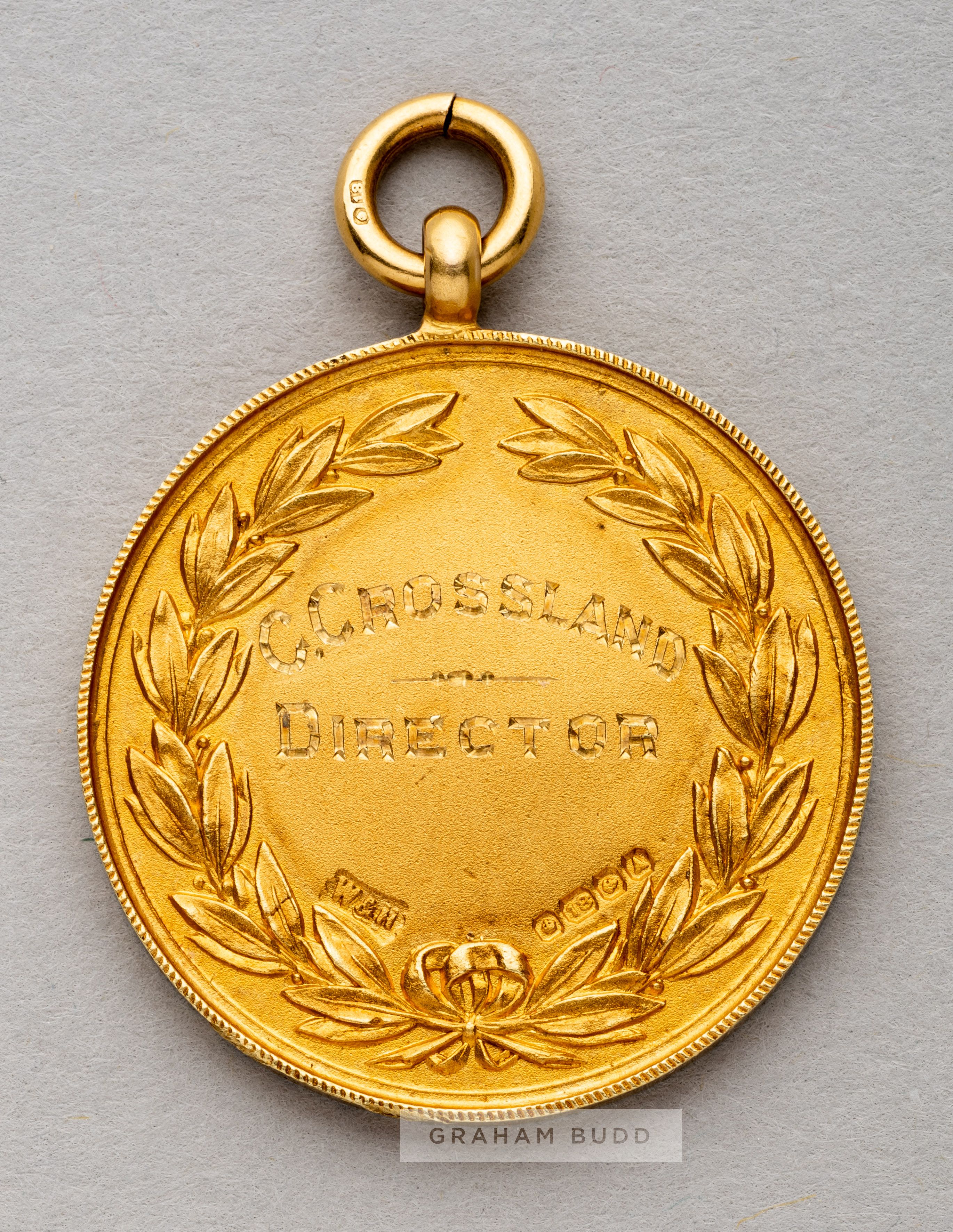 Leicester City 1924-25 Football League Division Two Championship medal awarded to Club Director - Image 2 of 2