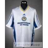 Serhiy Fedorov white, blue and gold Dynamo Kiev no.17 jersey, season 1998-99, short-sleeved with