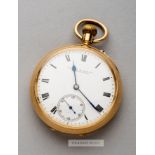 18ct. gold pocket watch presented to Charlie Wilson of Huddersfield Town FC commemorating the 1923-