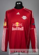 Tremell red and white Red Bull Salzburg no.28 goalkeeper's jersey v Manchester City in the UEFA