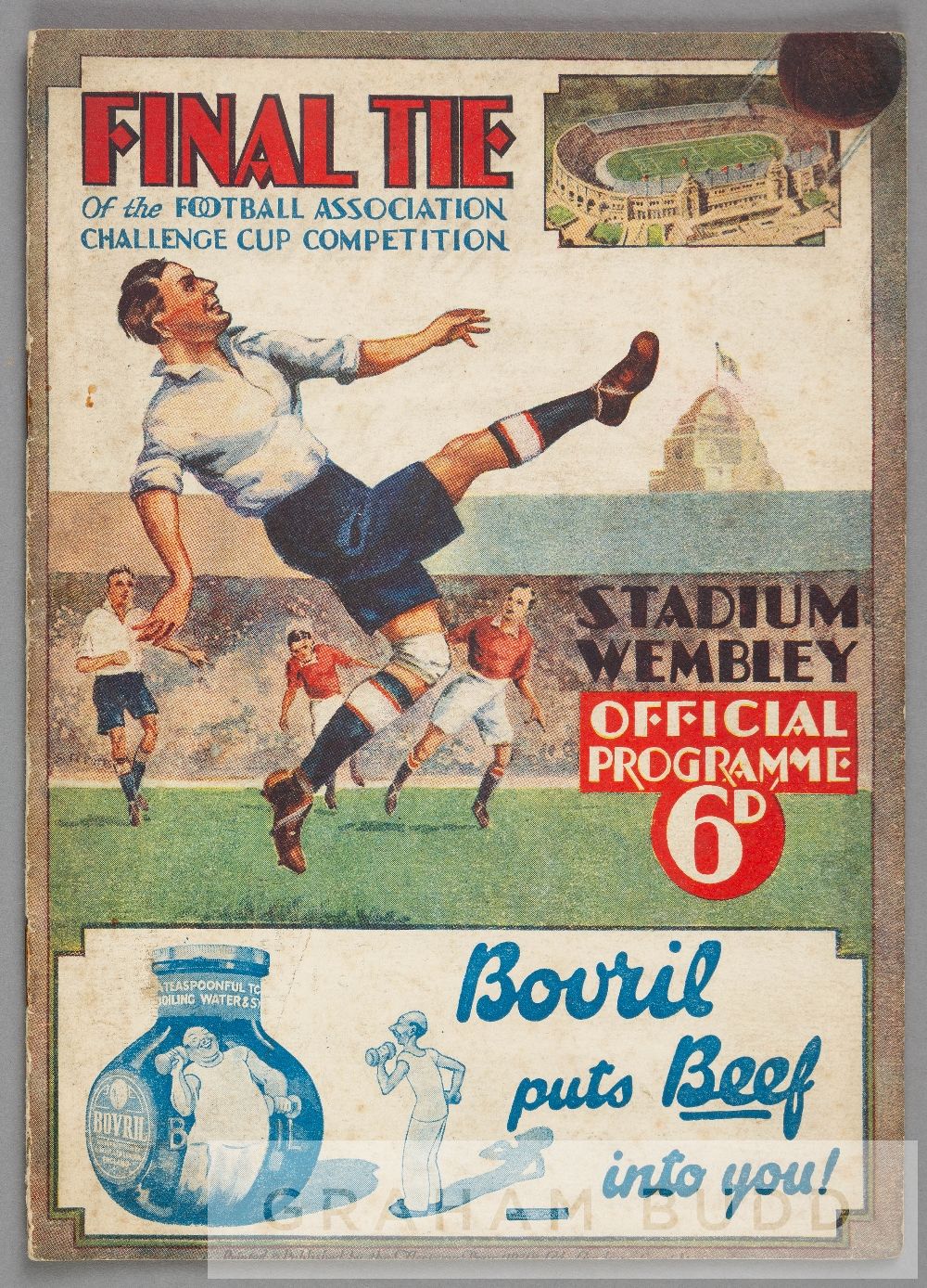 F.A. Cup Final programme Arsenal v Newcastle United, played at Wembley Stadium, 23rd April 1932,