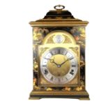 Elliot black chinoiserie style mantle clock.