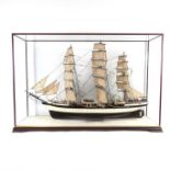 Maritime: A scale model of the German Imperial naval SMS Seeadler ship