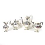 A Victorian four piece silver tea and coffee service