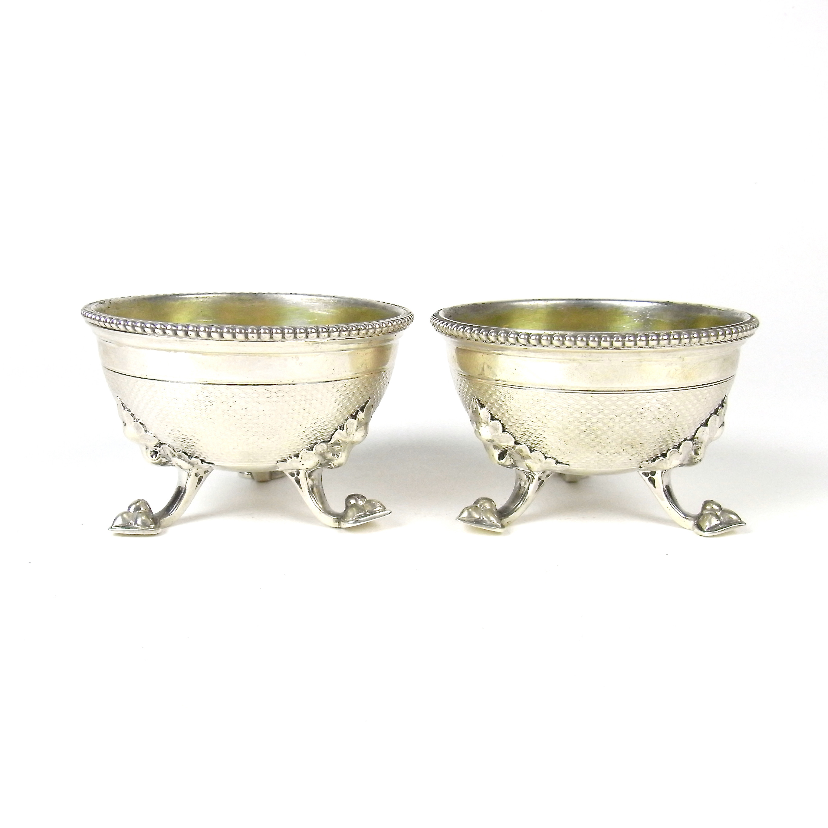 A Victorian pair of silver salts by Hunt & Roskell Ltd, mid 19th century