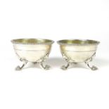 A Victorian pair of silver salts by Hunt & Roskell Ltd, mid 19th century