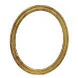 Late Regency oval frame with good quality gilding.