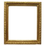 Modern carved gilded frame in Louis XIII style.