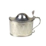 A George III silver mustard pot, late 18th century