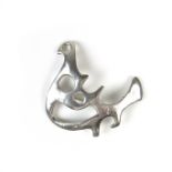 Juhls Kautokeino Norwegian abstract silver brooch.