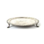 A George II silver salver, mid 18th century