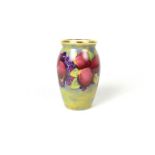 A modern Moorcroft miniature enamelled Pomegranate pattern vase, circa 1998