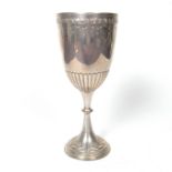 A Victorian silver goblet