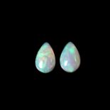 Pair of loose pear cut opals weighing a total of 2.38 ct.