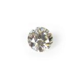 Loose round brilliant cut diamond weighing 4.33 ct.