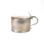 A George III silver mustard pot, late 18th century