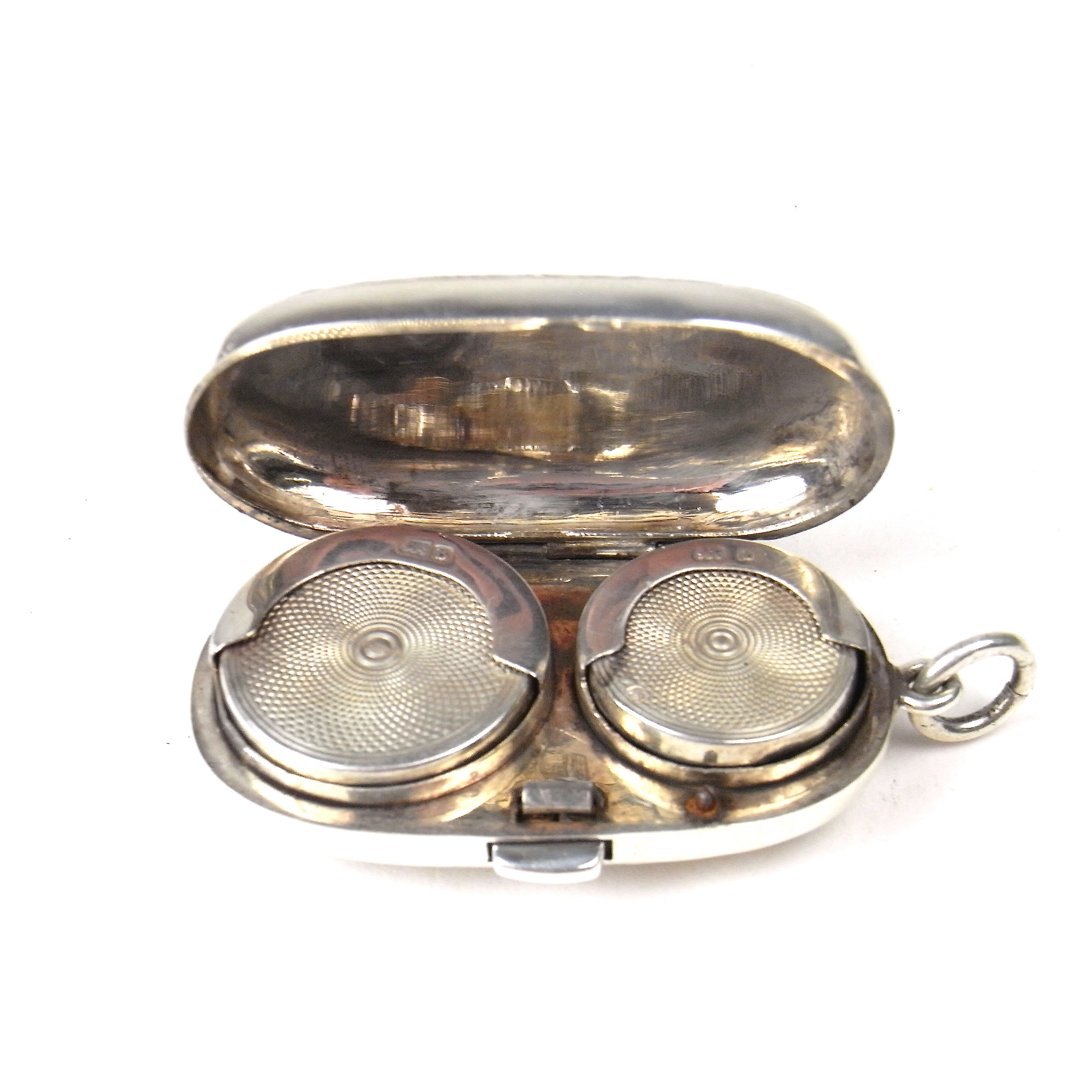 An Edwardian silver double sovereign coin case - Image 2 of 2