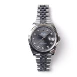 Rolex Oyster Perpetual Datejust 41 stainless steel and white gold watch.